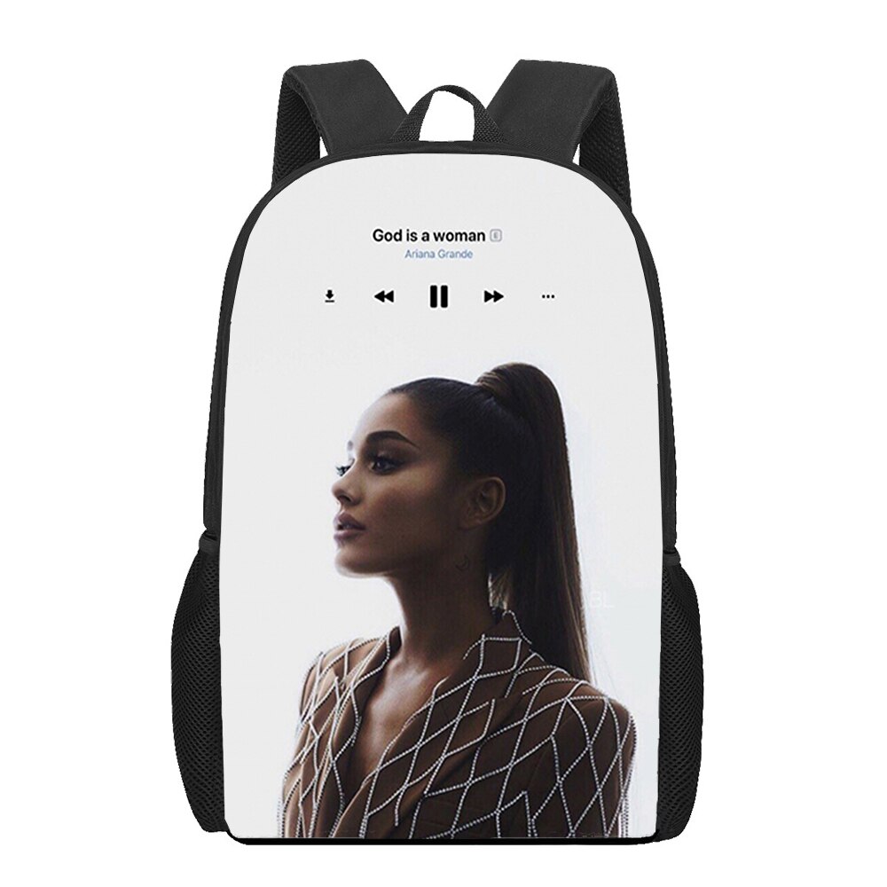 Ariana Grande AG Pop rock 3D Print Backpacks For Girls Boys Children School Bags Orthopedic Backpack 1 - Ariana Grande Store