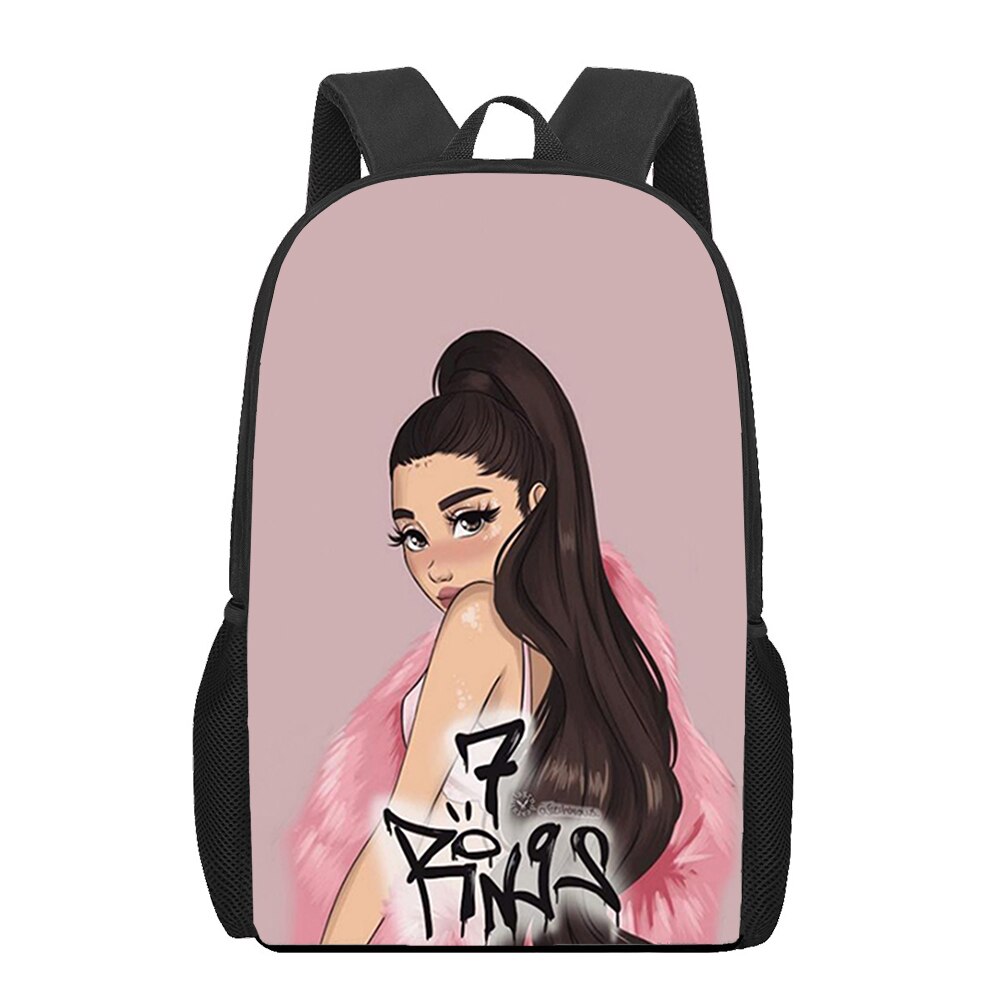 Ariana Grande AG Pop rock 3D Print Backpacks For Girls Boys Children School Bags Orthopedic Backpack 3 - Ariana Grande Store