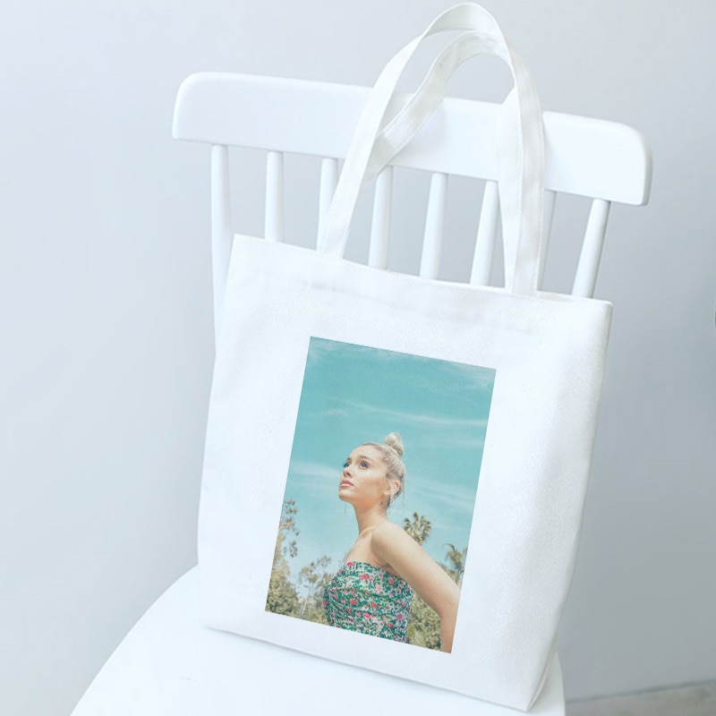 Ariana Grande Beautiful Photo Print Shoulder Canvas Bags Harajuku Casual Messenger Bag Fun Handbag Ulzzang Women 1 - Ariana Grande Store