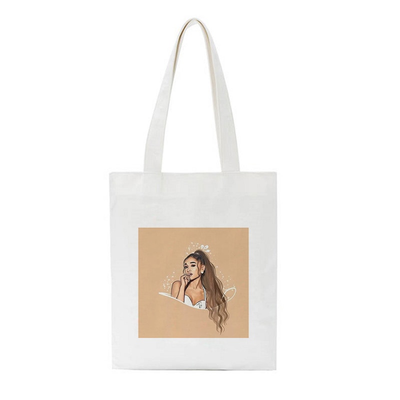 Ariana Grande Beautiful Photo Print Shoulder Canvas Bags Harajuku Casual Messenger Bag Fun Handbag Ulzzang Women 4 - Ariana Grande Store