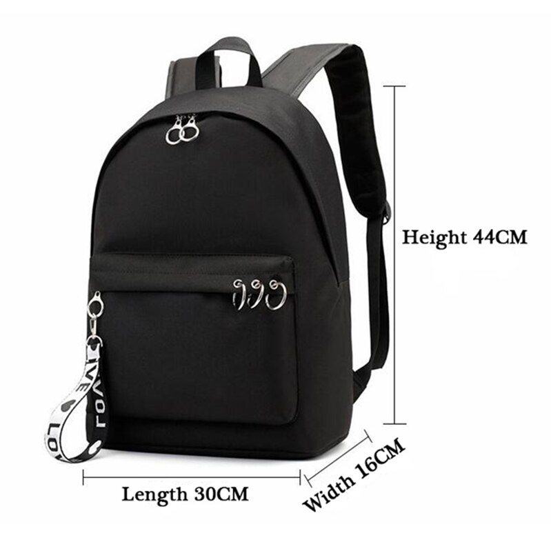 Ariana Grande Mochila Fashion Backpack Teenager Bookbag Girls School Bags Laptop Backpack Women Hip Hop Travel 1 - Ariana Grande Store
