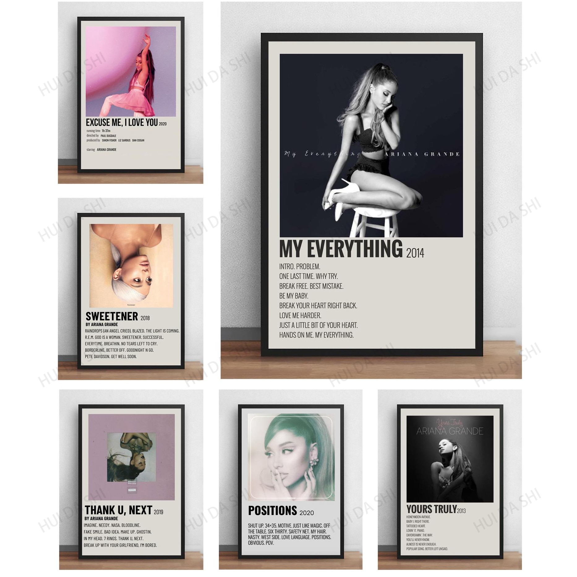 Ariana Grande Poster Ariana Poster Print Thank U Next Dangerous Woman Poster Aesthetic Wall Decor Art - Ariana Grande Store
