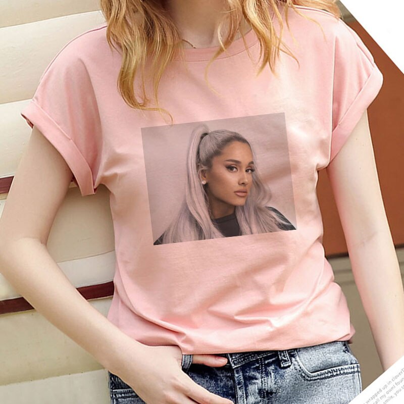 Ariana Grande Print Casual T shirt Women 2021New Short Sleeve Harajuku Streetwear T Shirt 90S Clothes 1 - Ariana Grande Store