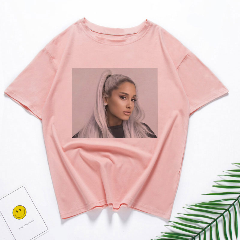 Ariana Grande Print Casual T shirt Women 2021New Short Sleeve Harajuku Streetwear T Shirt 90S Clothes - Ariana Grande Store