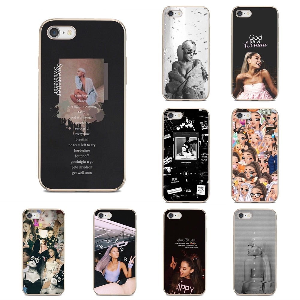 Ariana Grande Rainbow Sweetener Soft Transparent Shell Case For iPhone 6 7 8 Plus 4 4S - Ariana Grande Store