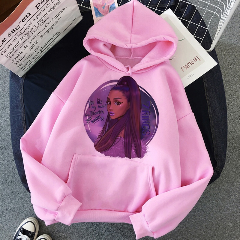 Ariana Grande Thank You Next Harajuku Graphic Hoodie Women 90s Ullzang 7 Rings Funny Sweatshirt Don 4 - Ariana Grande Store