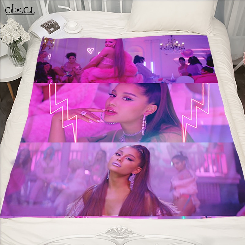 Singer Ariana Grande Blankets Child Adult Quilt 3D Print Cat Star Sofa Travel Teen Women Men 1 - Ariana Grande Store