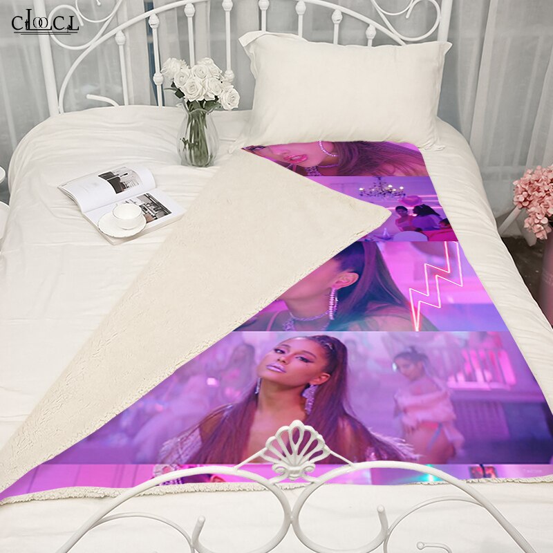 Singer Ariana Grande Blankets Child Adult Quilt 3D Print Cat Star Sofa Travel Teen Women Men 3 - Ariana Grande Store