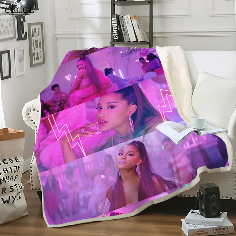 Singer Ariana Grande Blankets Child Adult Quilt 3D Print Cat Star Sofa Travel Teen Women Men - Ariana Grande Store