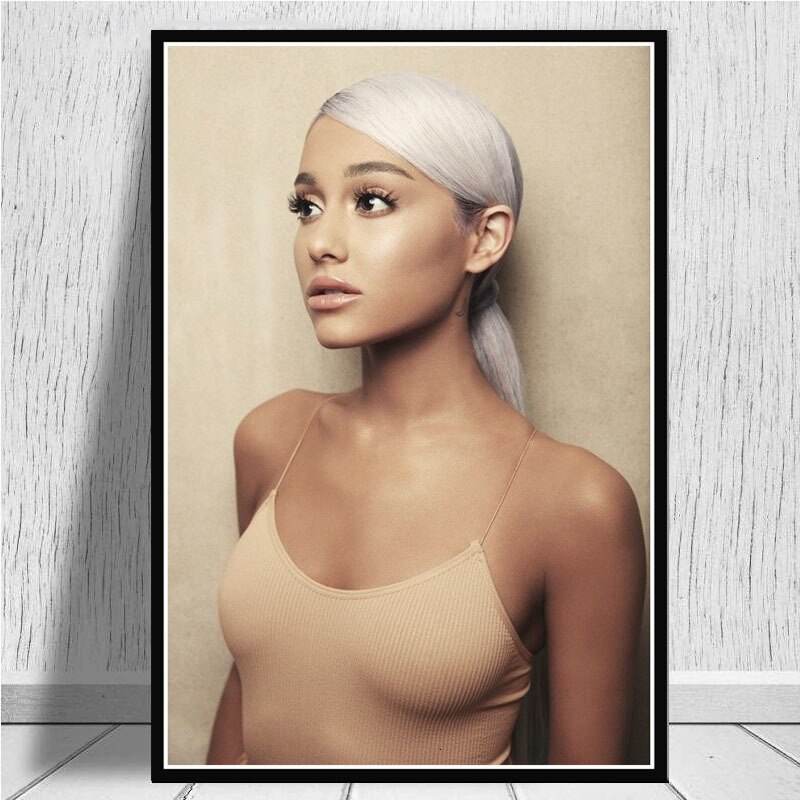 Sweetener Ariana Grande Girl Pop Star Canvas Painting posters and prints Wall Pictures For Living Room 2 - Ariana Grande Store