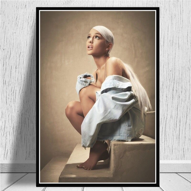 Sweetener Ariana Grande Girl Pop Star Canvas Painting posters and prints Wall Pictures For Living Room 3 - Ariana Grande Store